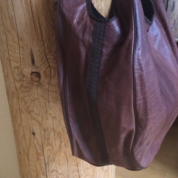 EUC BCBGMaxAzria Large Brown Leather Bag/Purse - Picture 3 of 16